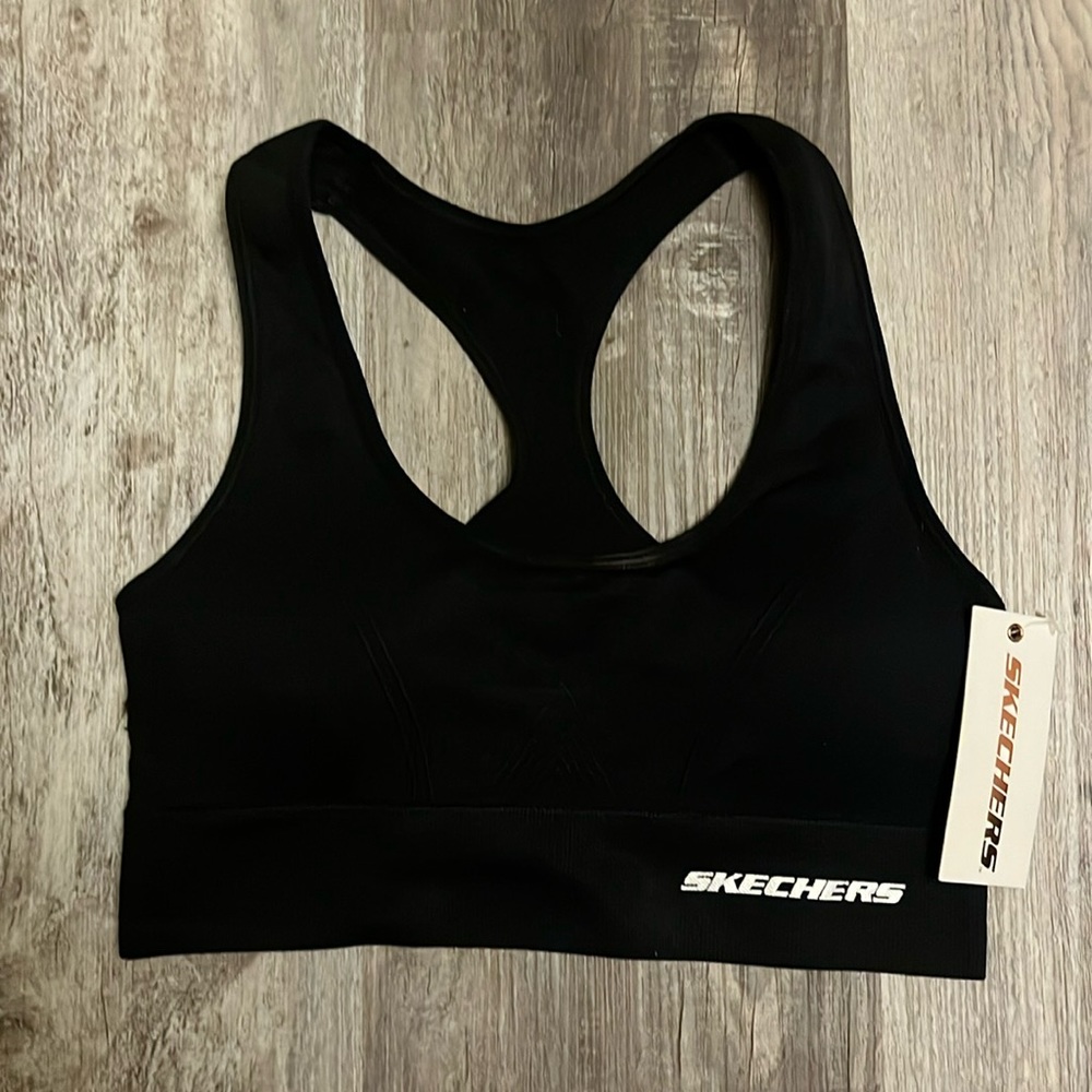 Skechers Seamless 4-Way Stretch Super Soft Tagless Sports Bra